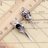 10pcs Charms Skeleton Bird Dagger 41x12mm Tibetan Bronze Silver Color Pendants Antique Jewelry Making DIY Handmade Craft