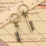 10pcs Charms Skeleton Key Dream 51x17mm Tibetan Bronze Silver Color Pendants Antique Jewelry Making DIY Handmade Craft