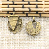 10pcs Charms Slice Of Pie Plate Fork 19x13mm Tibetan Silver Color Pendants Antique Jewelry Making DIY Handmade Craft