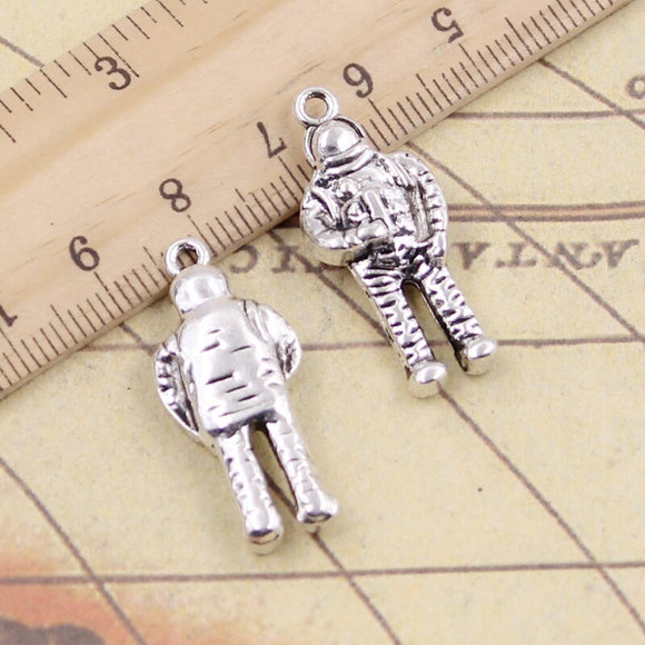 10pcs Charms Space Man Universe Astronaut 31x13x6mm Tibetan Silver Color Pendants Antique Jewelry Making DIY Handmade Craft