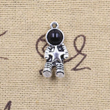 10pcs Charms Space Man Universe Astronaut Star Antique Silver Color Pendants DIY Crafts Making Findings Handmade Tibetan Jewelry