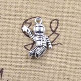 10pcs Charms Space Man Universe Astronaut Star Antique Silver Color Pendants DIY Crafts Making Findings Handmade Tibetan Jewelry