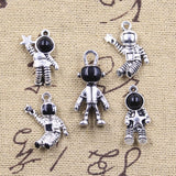 10pcs Charms Space Man Universe Astronaut Star Antique Silver Color Pendants DIY Crafts Making Findings Handmade Tibetan Jewelry