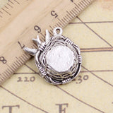 10pcs Charms Swallow bird's Nest Eggs 24x19x8mm Tibetan Silver Color Pendants Antique Jewelry Making DIY Handmade Craft Pendant