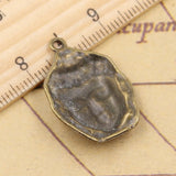 10pcs Charms Tathagata Meditate Buddha 28x20mm Tibetan Bronze Silver Color Pendants Antique Jewelry Making DIY Handmade Craft