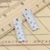10pcs Charms Tools Ruler Rule 29x10mm Tibetan Silver Color Pendants Antique Jewelry Making DIY Handmade Craft