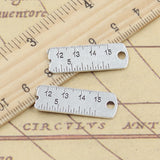 10pcs Charms Tools Ruler Rule 29x10mm Tibetan Silver Color Pendants Antique Jewelry Making DIY Handmade Craft