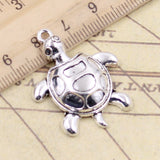 10pcs Charms Tortoise Turtle Sea 34x26mm Tibetan Silver Color Pendants Antique Jewelry Making DIY Handmade Craft Pendant
