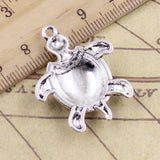10pcs Charms Tortoise Turtle Sea 34x26mm Tibetan Silver Color Pendants Antique Jewelry Making DIY Handmade Craft Pendant