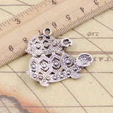 10pcs Charms Tortoise Turtle Sea 35x41mm Tibetan Bronze Silver Color Pendants Antique Jewelry Making DIY Handmade Craft