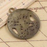 10pcs Charms Tree Of Life Norse Viking Moon Star 39x34mm Tibetan Bronze Silver Color Pendant Antique Making DIY Handmade Jewelry EF3696