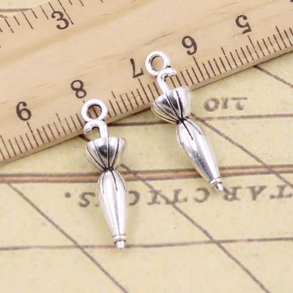 10pcs Charms Umbrella 7x27mm Tibetan Silver Color Pendants Antique Jewelry Making DIY Handmade Craft