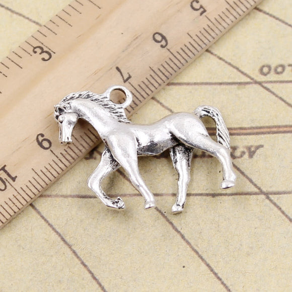 10pcs Charms Walking Horse 32x27mm Tibetan Silver Color Pendants Antique Jewelry Making DIY Handmade Craft