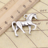 10pcs Charms Walking Horse 32x27mm Tibetan Silver Color Pendants Antique Jewelry Making DIY Handmade Craft