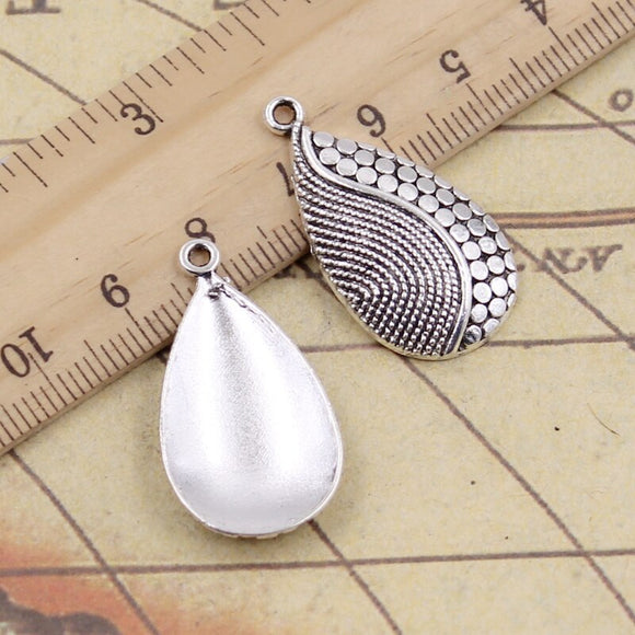 10pcs Charms Water Drop 31x16mm Tibetan Silver Color Pendants Antique Jewelry Making DIY Handmade Craft Pendant