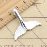 10pcs Charms Whale Tail 33x29mm Tibetan Silver Color Pendants Antique Jewelry Making DIY Handmade Craft