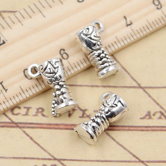 10pcs Charms Wine Glass Wineglass 14x7x7mm Tibetan Silver Color Pendants Antique Jewelry Making DIY Handmade Craft