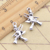 10pcs Charms Worker Workman 20x15mm Tibetan Silver Color Pendants Antique Jewelry Making DIY Handmade Craft