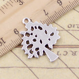 10pcs Charms World Tree 30x24mm Tibetan Silver Color Pendants Antique Jewelry Making DIY Handmade Craft