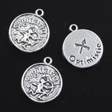 10pcs Charms Zodiac Aries Capricron Aquarius Cancer Leo Libra Taurus 20x17mm Bronze Silver Color Pendants Jewelry DIY Making