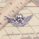 10pcs Charms angel wings cupid 50x23mm Tibetan Bronze Silver Color Pendants Antique Jewelry Making DIY Handmade Craft