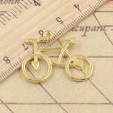 10pcs Charms bike bicycle 31x23mm Tibetan Bronze Silver Color Pendants Antique Jewelry Making DIY Handmade Craft