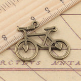 10pcs Charms bike bicycle 31x23mm Tibetan Bronze Silver Color Pendants Antique Jewelry Making DIY Handmade Craft