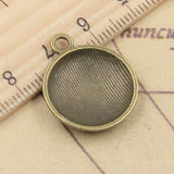 10pcs Charms earth globe 24x20mm Tibetan Bronze Silver Color Pendants Antique Jewelry Making DIY Handmade Craft