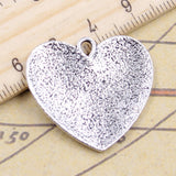 10pcs Charms heart mother daughter friends forever 28x30mm Tibetan Silver Color Pendants Jewelry Making DIY Handmade Craft