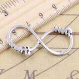 10pcs Charms infinity best friends 20x40mm Tibetan Silver Color Pendants Antique Jewelry Making DIY Handmade Craft