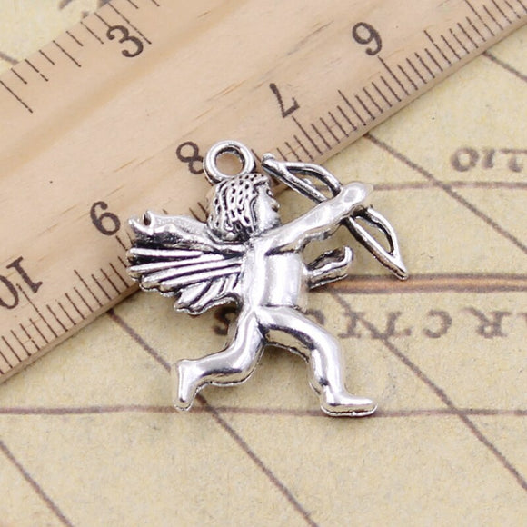 10pcs Charms love angel Cupid 29x26mm Tibetan Silver Color Pendants Antique Jewelry Making DIY Handmade Craft