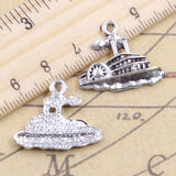 10pcs Charms speedboat yacht motorboat 20x24mm Tibetan Silver Color Pendants Antique Jewelry Making DIY Handmade Craft