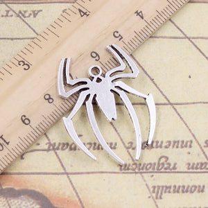 10pcs Charms spider halloween 38x29mm Tibetan Silver Color Pendants Antique Jewelry Making DIY Handmade Craft EF3873