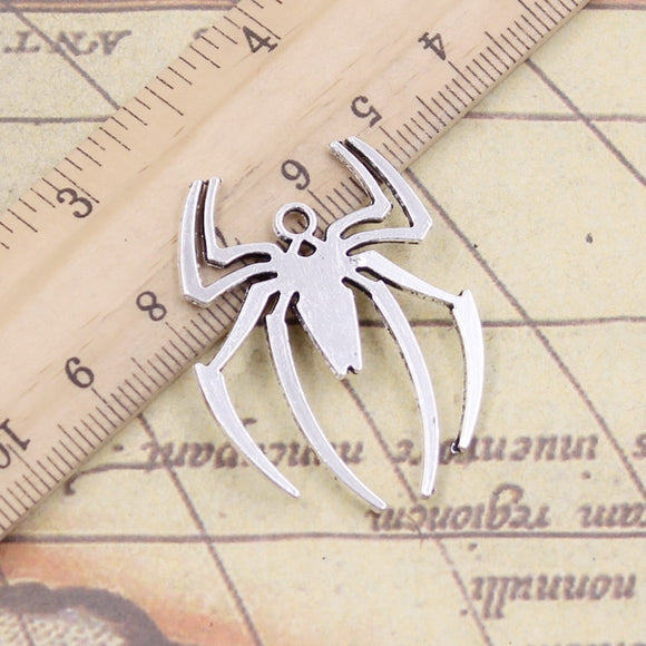 10pcs Charms spider halloween 38x29mm Tibetan Silver Color Pendants Antique Jewelry Making DIY Handmade Craft