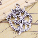 10pcs Charms yoga om 38x30mm Tibetan Silver Color Pendants Antique Jewelry Making DIY Handmade Craft