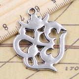10pcs Charms yoga om 38x30mm Tibetan Silver Color Pendants Antique Jewelry Making DIY Handmade Craft