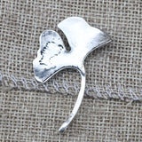 10pcs/lot 30* 41mm Ginkgo Leaves Charm Connectors Antique Silver Color Tree Leaf  Pendants  Jewelry  DIY Handmade Bracelets g1093