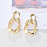 Fashion Jewelry Stud Earring chain shape geometric Earring Big Earring