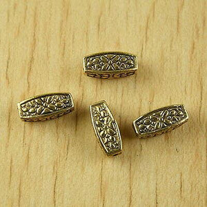 20pcs dark gold-tone regular tube spacer beads h2008