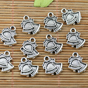 10pcs Tibetan silver aeolian bells charms EF1815