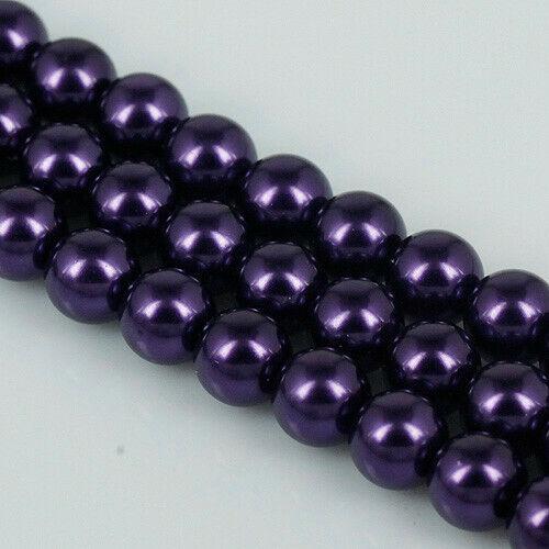 10pcs lot round shaped 10mm lacquered glass spacer beads EF1165