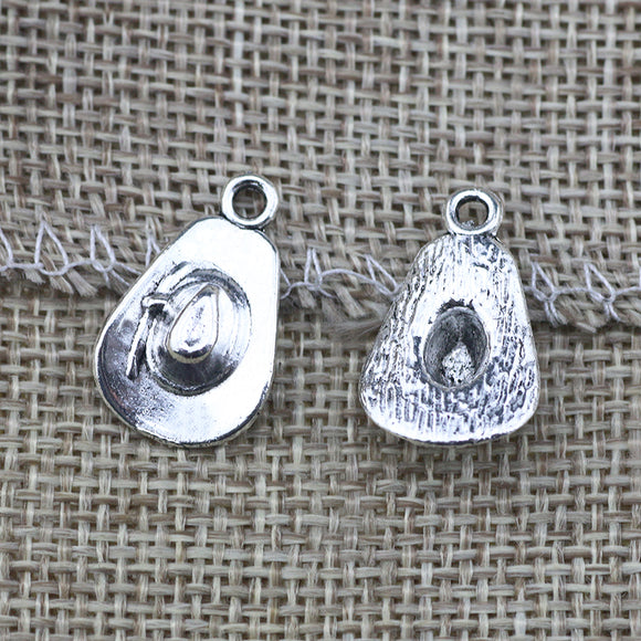 12Pieces/lot 20.8x12.9mm Antique Silver Color Cowboy Hat Charms DIY Handmade Jewelry Craft