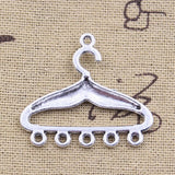 12pcs Charms Clothes Hanger Link 30x35mm Antique Silver Color Pendants DIY Crafts Making Findings Handmade Tibetan Jewelry
