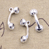 12pcs Charms Telephone Phone 24x9x8mm Antique Silver Color Pendants DIY Crafts Making Findings Handmade Tibetan Jewelry