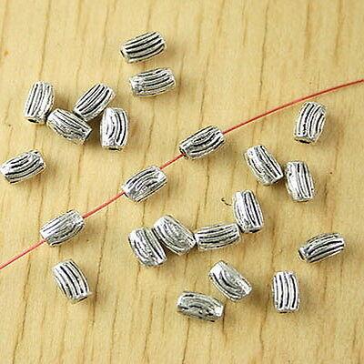 100pcs Tibetan silver oval spacer beads H2595