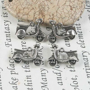 6pcs Tibetan silver motorcycle design pendant h0289