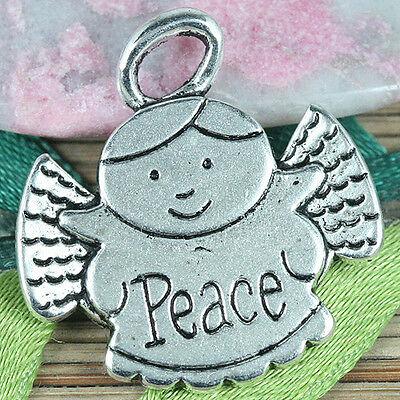 10pcs tibetan silver color Peace angel pendant EF0311