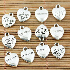 20pcs tibetan silver tone heart charms EF1939