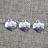 15 Pieces 15.7x14mm Antique Silver Color LOVE Charms Friendship for DIY Necklace Jewelry Making