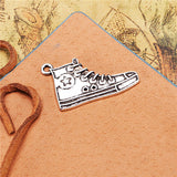 15pcs 29*18mm Running Shoe Cham Antique Silver Plated Bronze Plated Sport DIY Supplies Jewelry Accessories